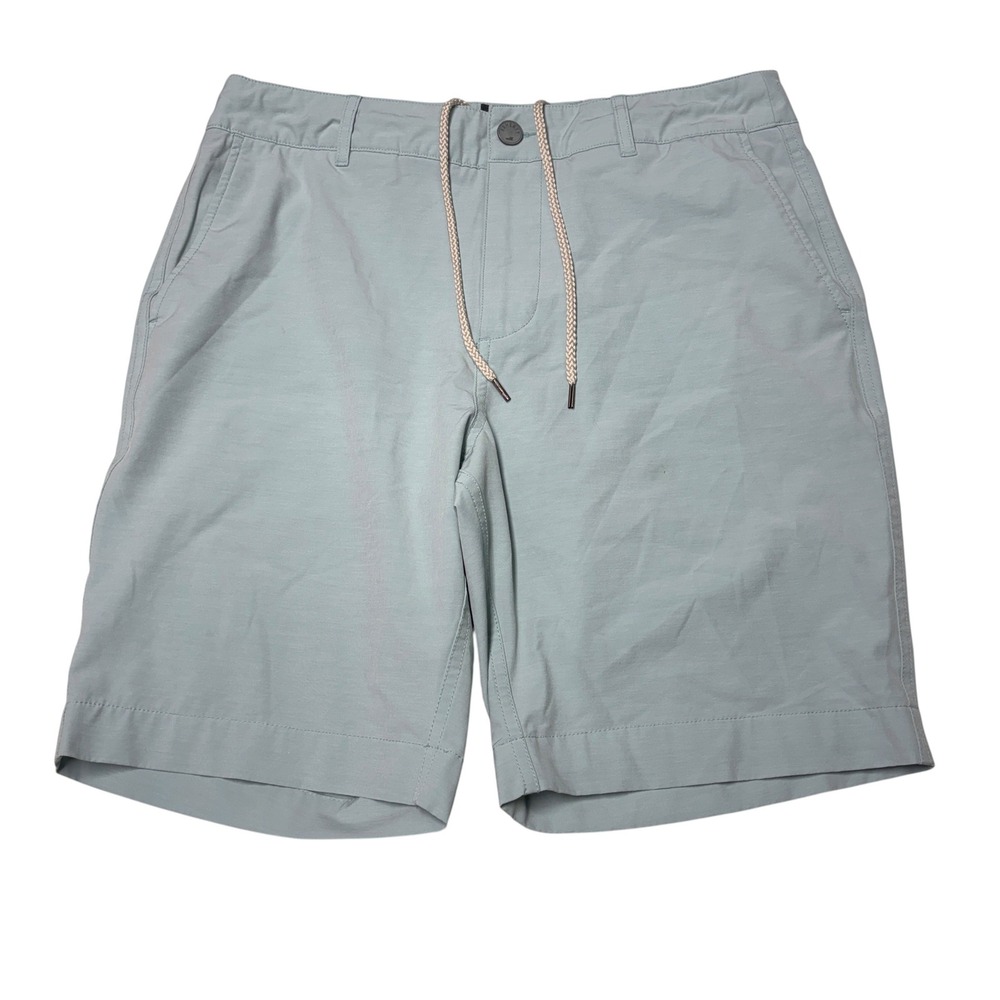 Faherty Belt Loop All Day Shorts ( Mens 31X9 Blue Grey Hybrid Stretch MSC0012